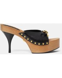 Versace - Opera Bow Leather Clogs 110 Mm - Lyst