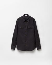 Versace - Jacquard Cotton-Silk Regular Shirt - Lyst
