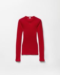 Versace - Logo-Embroidered Wool Knit T-Shirt - Lyst