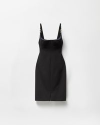Versace - Compact Viscose-Jersey Midi Dress - Lyst