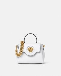 Versace - La Medusa Kleine Henkeltasche Aus Leder - Lyst