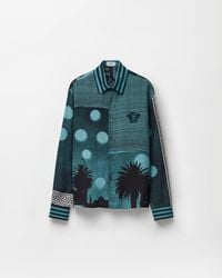 Versace - Printed Silk Crêpe De Chine Regular Shirt - Lyst