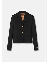 Versace - Blazer Boxy Corto - Lyst