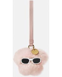 Versace - Medusa Fluffy Shearling Charm - Lyst