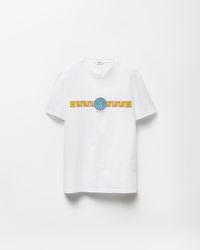 Versace - Printed Cotton-Jersey Slim T-Shirt - Lyst