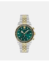 Versace - Greca Chrono Wave Uhr - Lyst