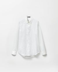 Versace - Jacquard Cotton-Poplin Shirt - Lyst