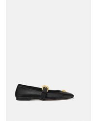 Versace - La Medusa Nappa Ballerinas - Lyst