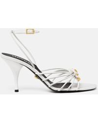 Versace - Opera Bow Nappa Sandals 85 Mm - Lyst