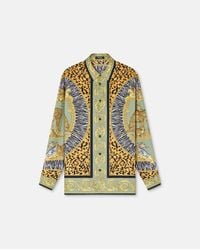 Versace - Camisa De Seda Wild Cats - Lyst