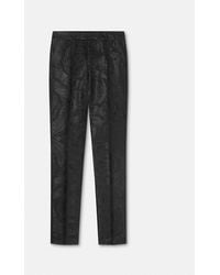 Versace - Jacquard Wool-Viscose Slim Formal Pants - Lyst