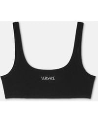 Versace - Ribbed Cotton Top - Lyst