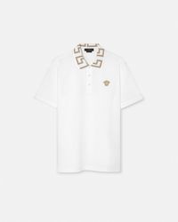 Versace - Greca Polo Shirt - Lyst