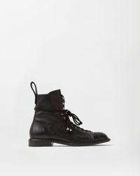 Versace - Billy Leather Boots - Lyst