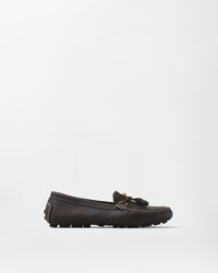 Versace - Robin Suede Driver Shoes - Lyst