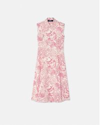 Versace - Vestido Camisero Midi Underwater Barocco - Lyst
