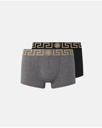 Versace - Lot De Deux Boxers Adhérents À Bordure Greca - Lyst