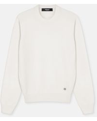 Versace - Pull À Col Ras-Du-Cou En Maille De Cachemire - Lyst