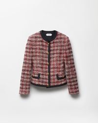 Versace - Tweed Cardigan Jacket - Lyst