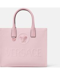 Versace - La Medusa Small Canvas Tote - Lyst
