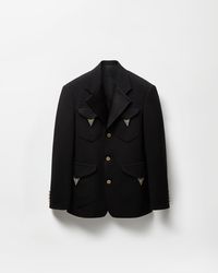 Versace - Stretch Wool Blazer - Lyst