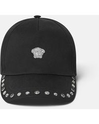 Versace - Embellished Cotton Baseball Cap - Lyst