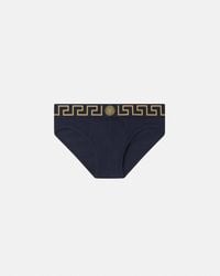 Versace - Calzoncillos Slip De Punto De Algodón - Lyst