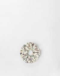 Versace - Printed Silk Twill Scrunchie - Lyst