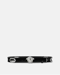 Versace - La Medusa Studded Leather Belt 1.6" - Lyst