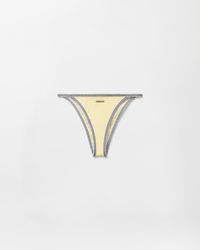Versace - Embroidered-Logo Bikini Bottoms - Lyst