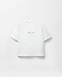 Versace - Slim Cotton Jersey T-Shirt With Embroidered Logo - Lyst