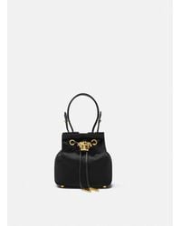 Versace - La Medusa Satin Mini Bucket Bag - Lyst