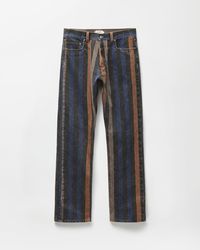 Versace - Vaqueros Rectos Con Rayas - Lyst