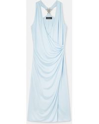 Versace - Viscose-Jersey Midi Dress - Lyst