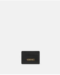 Versace - Tag Leather Card Holder - Lyst