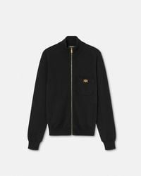 Versace - Pull Zippé En Cachemire Mélangé - Lyst