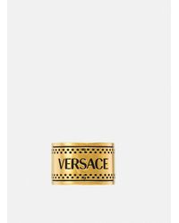 Versace - 90s Vintage Logo Ring - Lyst