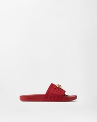 Versace - La Medusa Rubber Sliders - Lyst