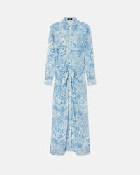 Versace - Underwater Barocco Cover-Up Shirt Dress - Lyst