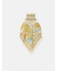 Versace - Neckholder-Oberteil Aus Bedrucktem Voile Aus Einer Baumwoll-Seidenmischung - Lyst