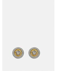 Versace - Crystal Icon Stud Earrings - Lyst