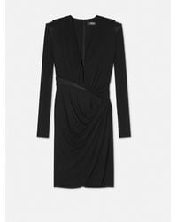 Versace - Dress With Decorative Draping - Lyst