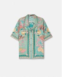 Versace - Chemise En Soie Underwater Barocco - Lyst