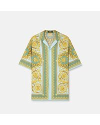 Versace - Camisa Barocco De Seda - Lyst