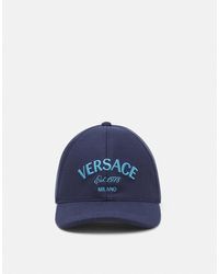 Versace - Milano Stamp Wool Baseball Cap - Lyst