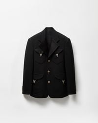 Versace - Stretch Wool Blazer - Lyst