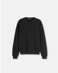 Versace - Jacquard Silk-Cotton Knit Sweater - Lyst