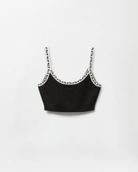Versace - Viscose-Blend Jacquard Crop Top - Lyst