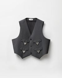 Versace - Wool-Mohair Vest - Lyst