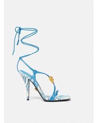 Versace - Underwater Barocco La Medusa Sandals 115 Mm - Lyst